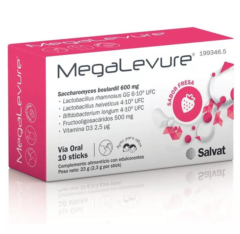 MegaLevure Erdbeere 10 Sticks