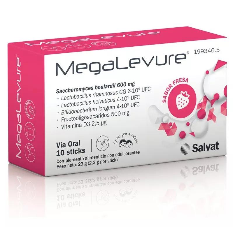 Salvat MegaLevure Fresa 10 Sticks