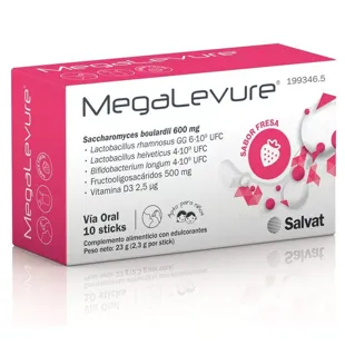 MegaLevure Fraise 10 bâtonnets