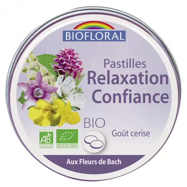 Biofloral Pastilles Relaxation Confiance Sans Alcool Format Familial 50g