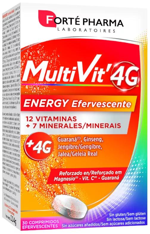 Forté Pharma Multivit 4G Energie 30 Bruistabletten