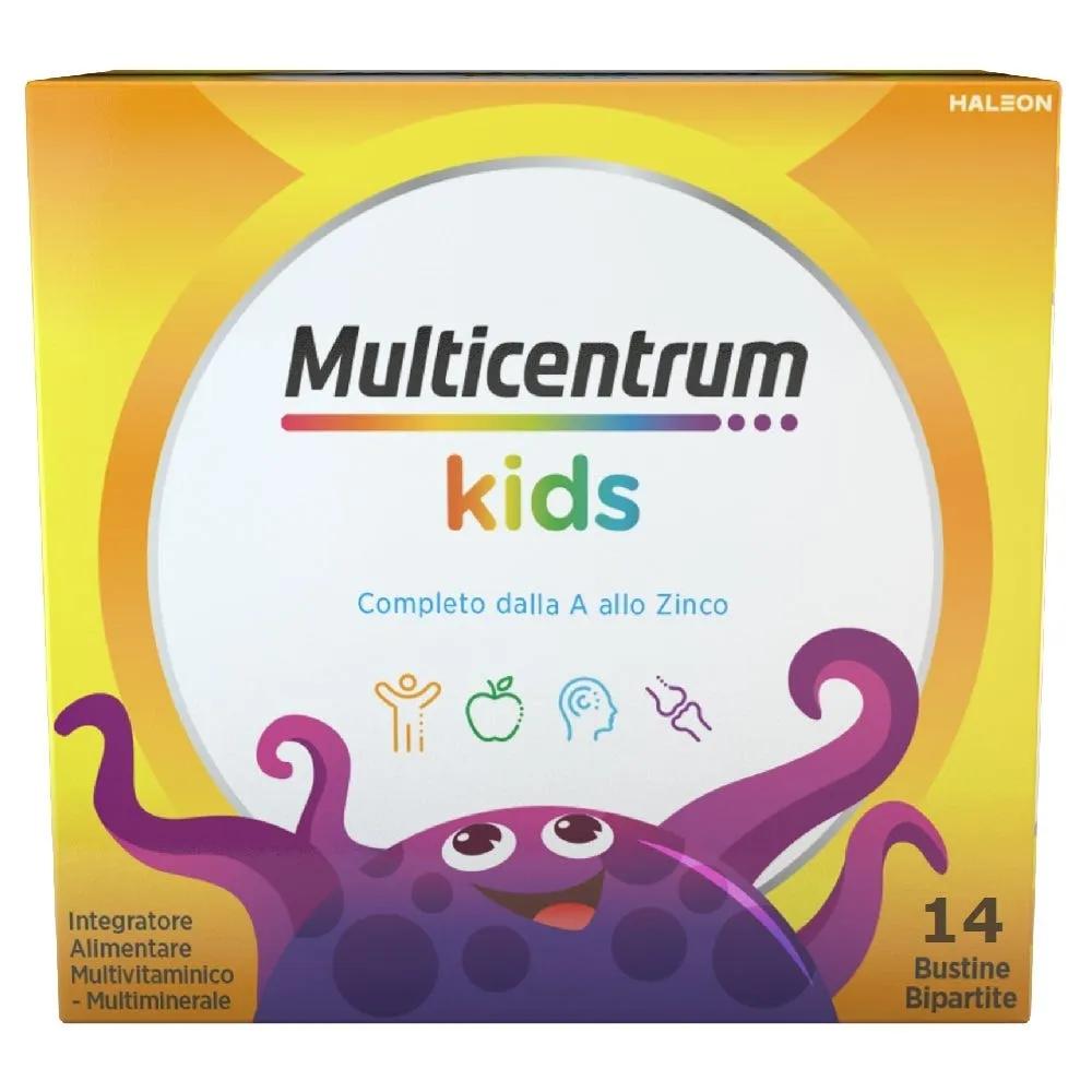 Multicentrum Baby Integratore Multivitaminico Multiminerale Vitamine Ferro Calcio Bambini 3+ 14 Bustine