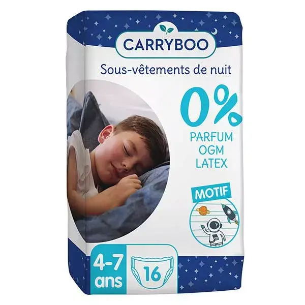 Carryboo Sous-Vêtement de Nuit Garçon 4-7ans 16 unités