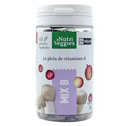 Nutriveggies Complément Alimentaire Mix B le Plein de Vitamine B 60 gélules