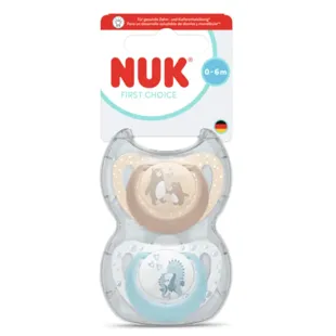 Nuk First Choice Silicone Pacifier Bear/Seahorse 0-6m 2 pcs
