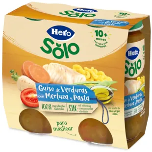 Hero Baby Jar Vegetable Stew with Hake with Pieces +10m 2x235 gr