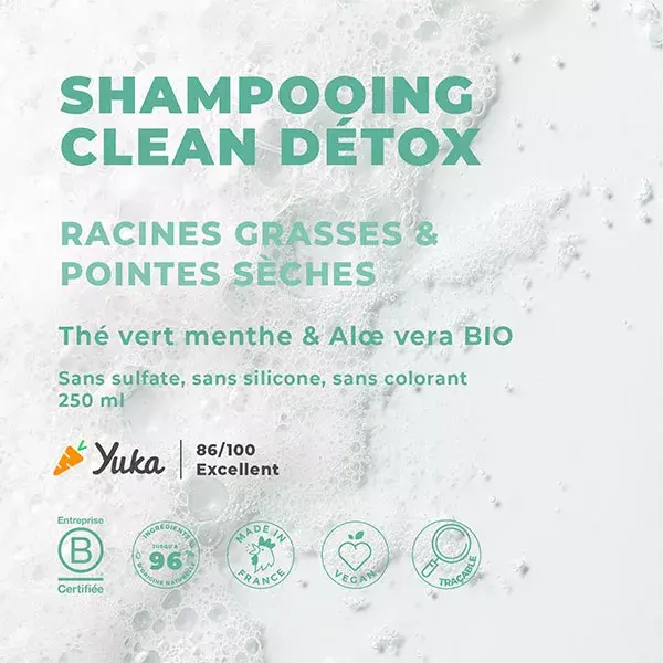 Energie Fruit Cheveux Shampoing Clean Détox Thé Vert & Aloe Vera 250ml