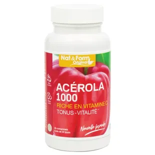 Nat & Form Bio Acerola 1000 Integratore Alimentare 30 compresse