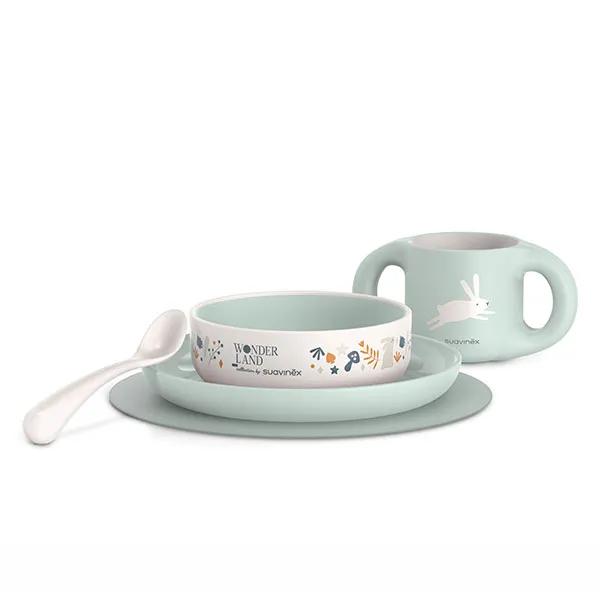 Suavinex, Wonderland, Set de comida +6 meses - Wonderland Azul