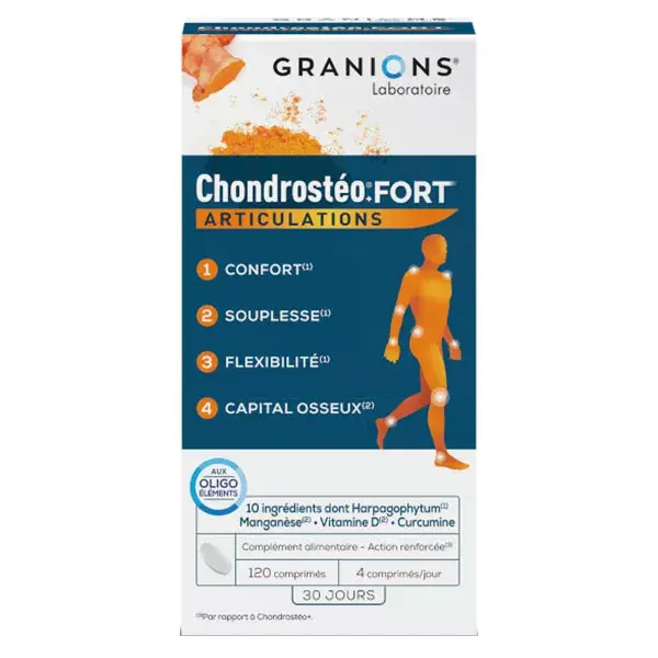EA Pharma Chondrostéo Fort Muscle & Joint Supplement Tablets x 120 