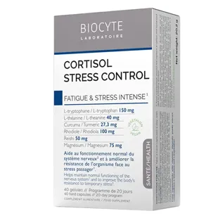 Biocyte Cortisol Stress Control - Integratore antistress e contro la stanchezza intensa - 40 capsule