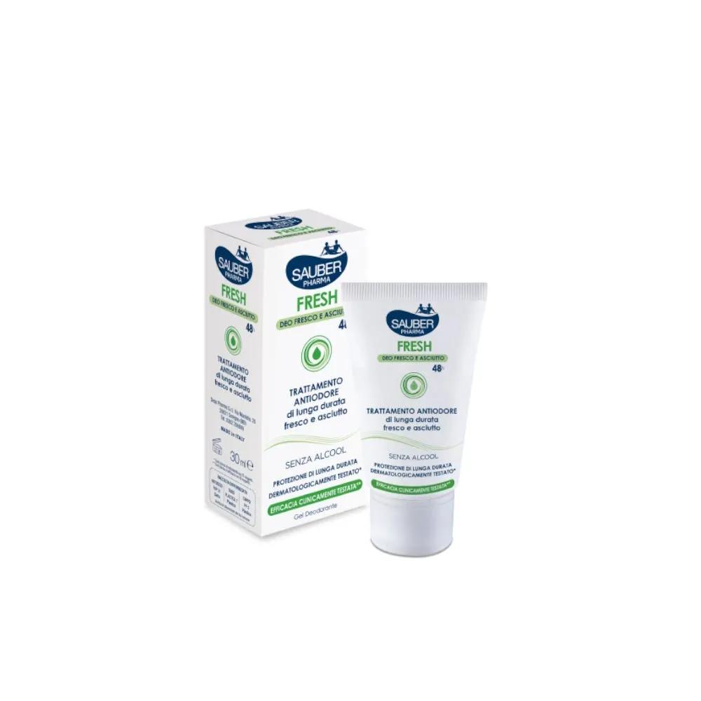 Sauber Pharma Fresh Gel Deodorante Antiodore 48H 30 ml