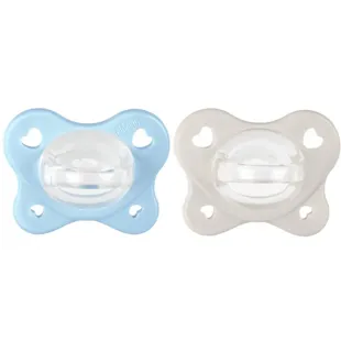 Chicco Physioforma Dual Soft Pacifier Blue/Grey 2-6m 2 pcs