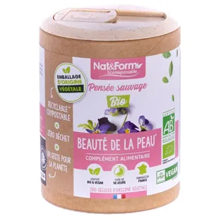Nat & Form Eco Responsable Viola del Pensiero Bio Integratore Alimentare 200 capsule