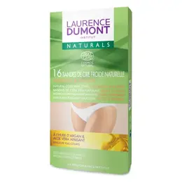 Laurence Dumont Institut Naturals Cire Froide Aisselles Maillot 16 Bandes