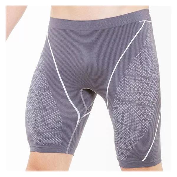 Pantaloncini da ciclismo e corsa a compressione da uomo Cellutex grigi, taglia S/M