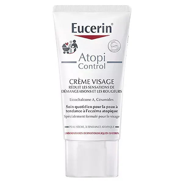 Eucerin AtopiControl Crème Visage Calmante Peaux Atopiques 50ml