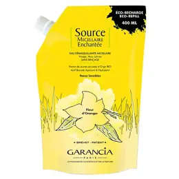 Garancia Source Micellaire Enchantée Eau Démaquillante Micellaire 4 en 1 Fleur d'Oranger Recharge 400ml