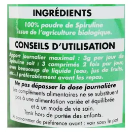 M.B.E Spiruline 500mg 250 comprimés