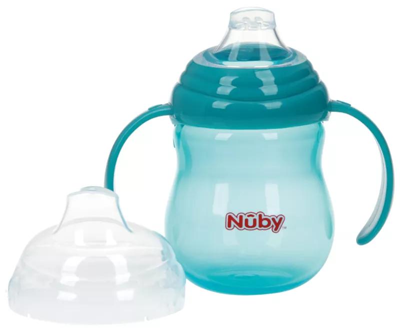 Nûby Anti-Drip Mug Handles +6m 270 ml Green