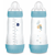 MAM Easy Start Anti-colic Fast Flow Baby Bottle Matte Blue +4m 320ml 2 units