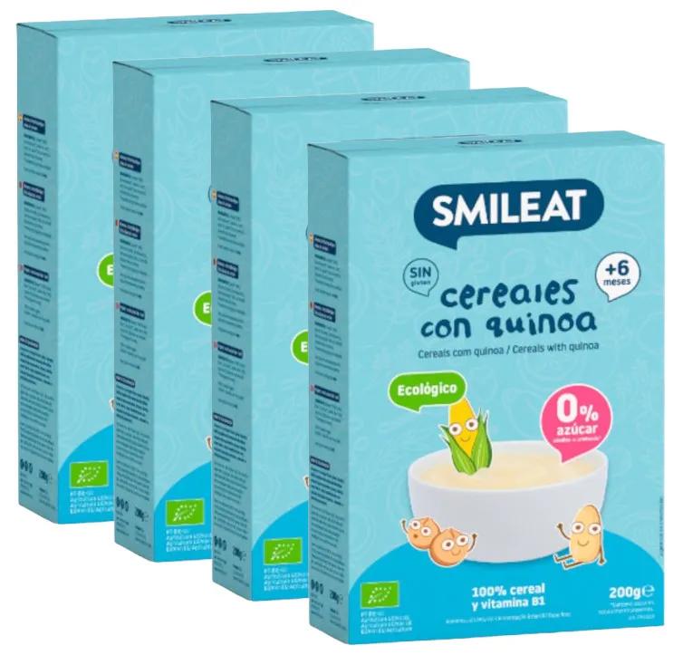 Smileat Granenpap met Glutenvrije Quinoa +6m 4x200 gr