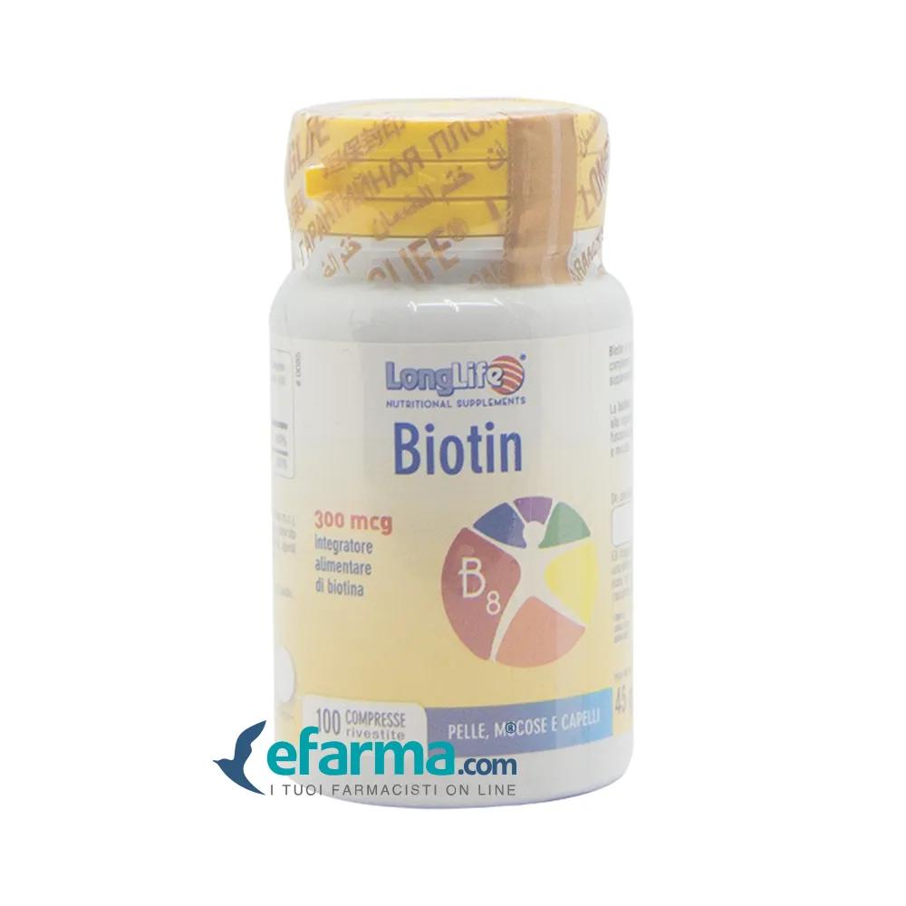 LongLife Biotin 300 Integratore Pelle 100 Compresse