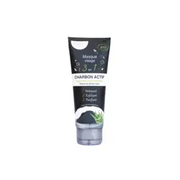 Bio4you Masque Visage 3 en 1 Bio Charbon Actif Peaux Mixtes et Grasses 100ml