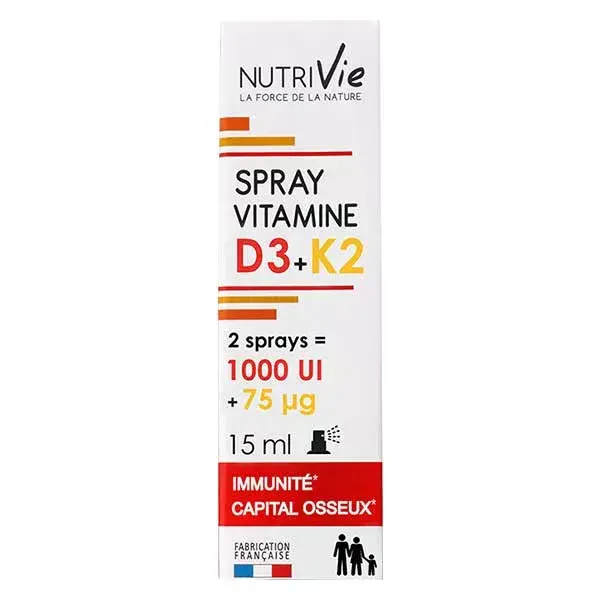 Nutrivie Vitamine D3 + K2 500 UI Spray 15ml