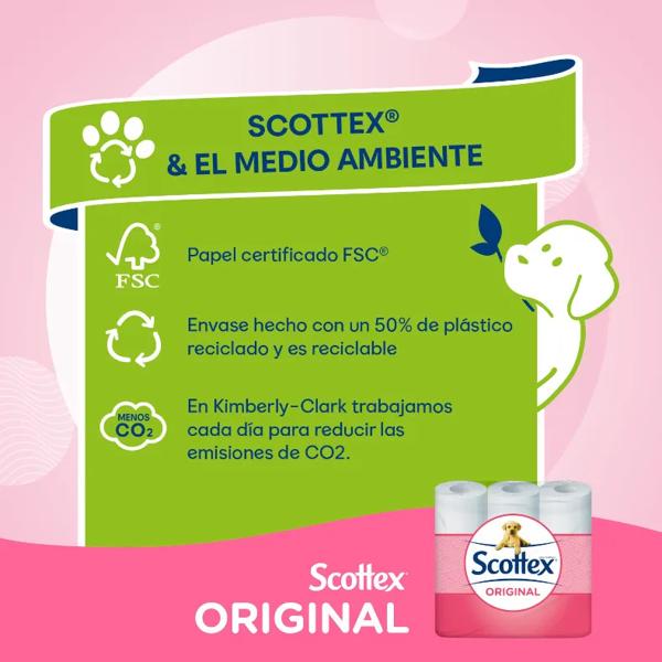 Scottex Original Toilet Paper 12 units