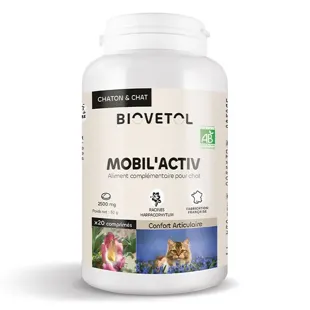 Biovetol - Mobil'Activ Compresse - Comfort Articolare Gatto - 20 compresse