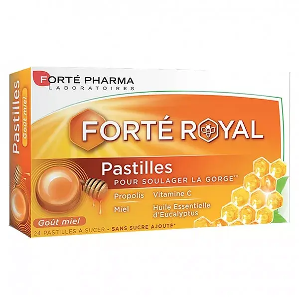 Forté Pharma Royal Lozenges Honey Flavour x 24 