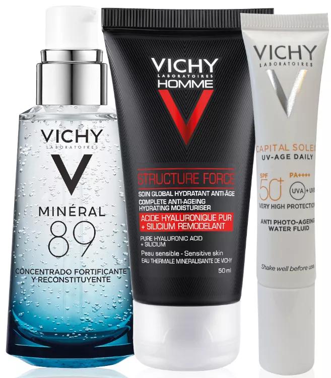 Rotina Vichy Homme Protocolo Cuidados Masculinos