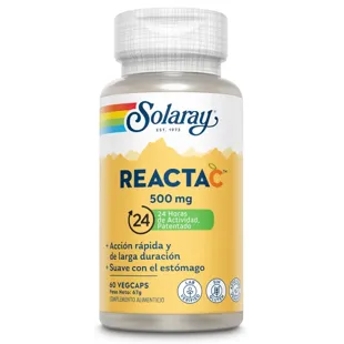 Reacta C 500mg Solaray 60 Vegetable Capsules