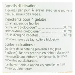 Nat & Form Bio Thé Vert 200 gélules végétales