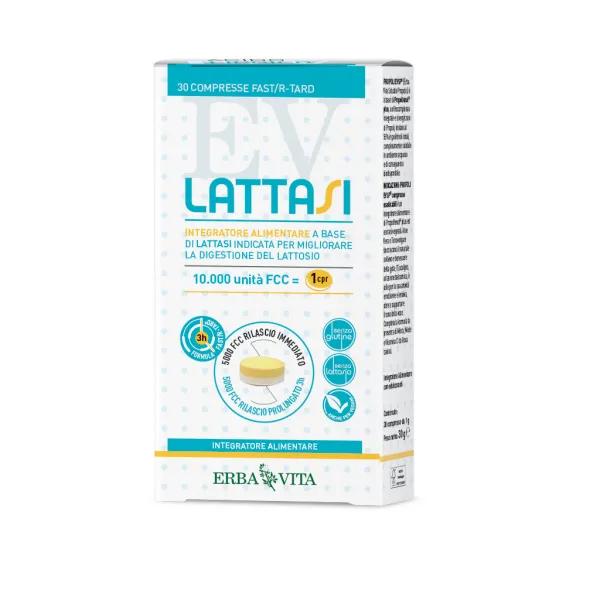 Erba Vita Lattasi Integratore Intolleranza Lattosio 30 Compresse