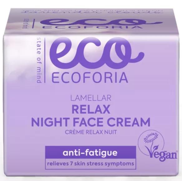 Ecoforia Lavender Clouds Creme Facial Relaxante de Noite Lamelar 50 ml