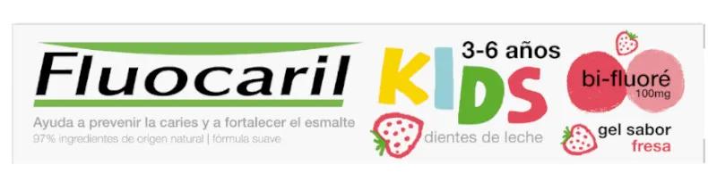 Fluocaril Aardbeiengelpasta Kinderen 3-6 jaar 50 ml