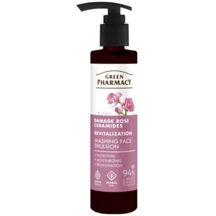 Green Pharmacy Damask Rose Facial Wash Emulsion + Ceramides 150 ml