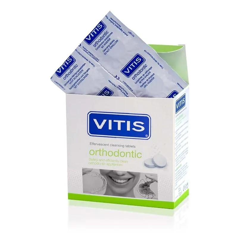 Vitis Orthodontic Compresse effervescenti Per la Pulizia degli Apparecchi Ortodontici 32 Tavolette