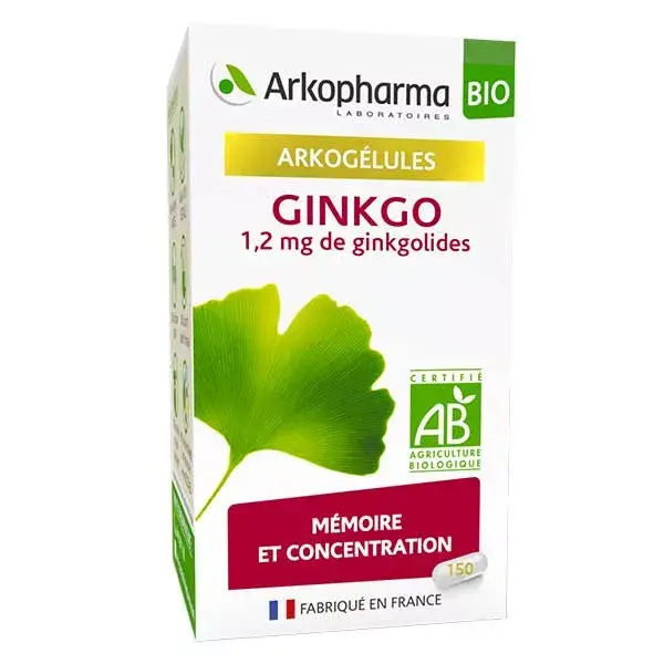 Arkopharma Organic Gingko 150 Capsules 