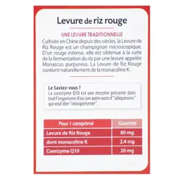 Juvamine Cholestérol Levure de Riz Rouge 30 comprimés