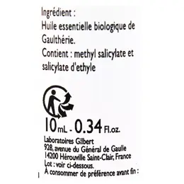 Le Comptoir Aroma Huile Essentielle Gaulthérie Bio 10ml