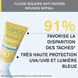 Uriage Bariésun Fluide Solaire Anti-Tâches SPF50+ Sans Parfum 40ml