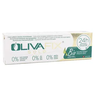 Bonyf Olivafix Gold Bio Crema di Fissaggio 24h per Apparecchio Dentale 75g