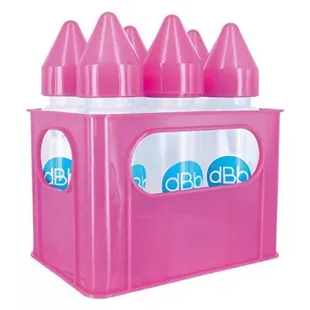 dBb Remond porta - Rose + 6 bottiglie in polipropilene 270 ml bottiglie