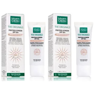 MartiDerm The Originals Proteos Sreen Color Fluid Cream SPF50+ 2x40 ml