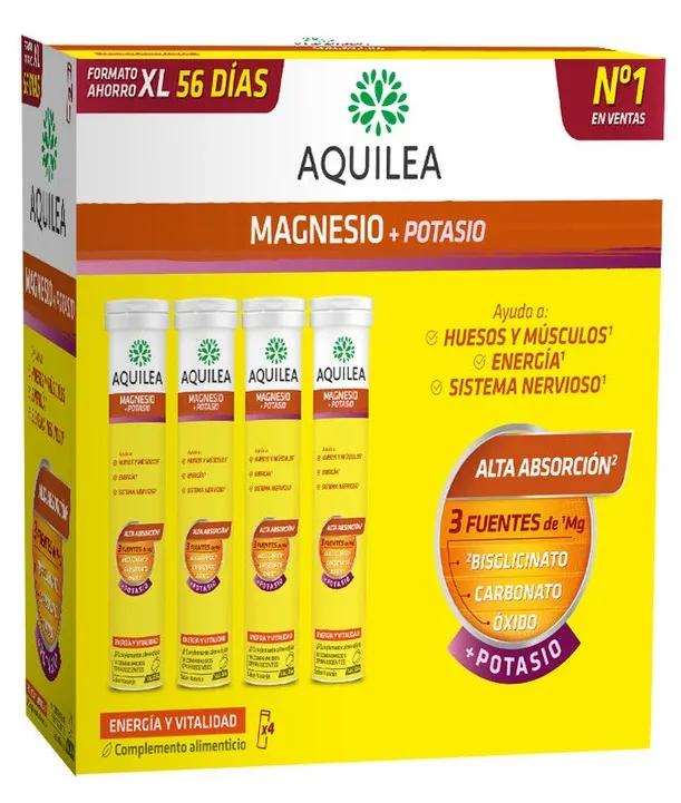 Aquilea Magnesium + Potassium 56 Effervescent Tablets