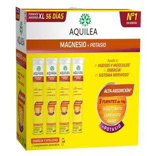 Aquilea Magnesium + Kalium 56 Brausetabletten