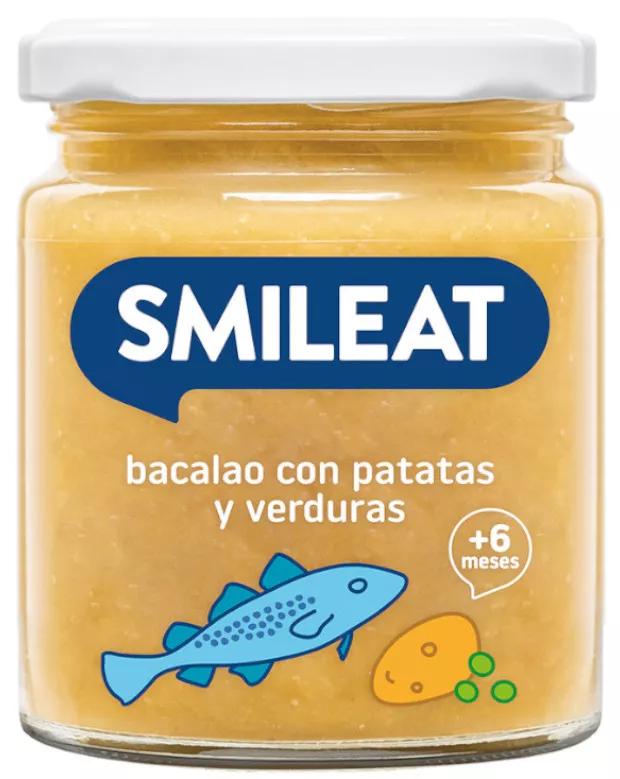 Smileat Glas mit Gemüse, Kartoffeln und ECO-Kabeljau +6m 230 gr